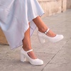 image:imageDREAM PAIRS Women Mary Jane Arch Support HeelsWhite