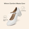 image:imageDREAM PAIRS Women Mary Jane Arch Support HeelsWhite