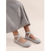 image:imageDREAM PAIRS Womens Ankle Straps Flats ShoesGrey