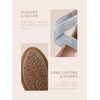 image:imageDREAM PAIRS Womens Ankle Straps Flats ShoesSilverGlitter