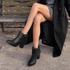 image:imageDREAM PAIRS Womens Chunky High Heel Ankle Booties ShoesBlack