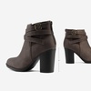 image:imageDREAM PAIRS Womens Chunky High Heel Ankle Booties ShoesBrown
