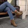 image:imageDREAM PAIRS Womens Chunky High Heel Ankle Booties ShoesTan