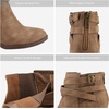 image:imageDREAM PAIRS Womens Chunky High Heel Ankle Booties ShoesTan