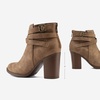 image:imageDREAM PAIRS Womens Chunky High Heel Ankle Booties ShoesTan