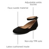 image:imageDREAM PAIRS Womens Dress Flats Ballet Low WedgeBlack Suede
