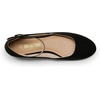 image:imageDREAM PAIRS Womens Dress Flats Ballet Low WedgeBlack Suede