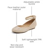 image:imageDREAM PAIRS Womens Dress Flats Ballet Low WedgeGold Glitter
