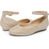 image:imageDREAM PAIRS Womens Dress Flats Ballet Low WedgeGold Glitter