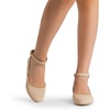 image:imageDREAM PAIRS Womens Dress Flats Ballet Low WedgeNude Nubuck