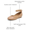 image:imageDREAM PAIRS Womens Dress Flats Ballet Low WedgeNude Pu