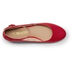 image:imageDREAM PAIRS Womens Dress Flats Ballet Low WedgeRed Suede