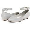 image:imageDREAM PAIRS Womens Dress Flats Ballet Low WedgeSilver Glitter