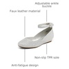 image:imageDREAM PAIRS Womens Dress Flats Ballet Low WedgeSilver Glitter