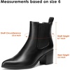 image:imageDREAM PAIRS Womens Heeled Ankle Chelsea BootsBlackpu