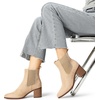image:imageDREAM PAIRS Womens Heeled Ankle Chelsea BootsNudesuede