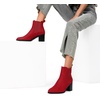 image:imageDREAM PAIRS Womens Heeled Ankle Chelsea BootsRedsuede