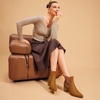 image:imageDREAM PAIRS Womens Heeled Ankle Chelsea BootsTansuede