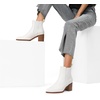 image:imageDREAM PAIRS Womens Heeled Ankle Chelsea BootsWhitepu
