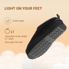 image:imageDREAM PAIRS Womens Platform Genuine Suede House SlippersBlack