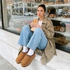 image:imageDREAM PAIRS Womens Platform Genuine Suede House SlippersChestnut
