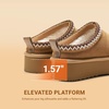 image:imageDREAM PAIRS Womens Platform Genuine Suede House SlippersChestnut