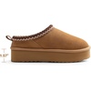 image:imageDREAM PAIRS Womens Platform Genuine Suede House SlippersChestnut