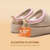 image:imageDREAM PAIRS Womens Platform Genuine Suede House SlippersNude