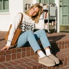 image:imageDREAM PAIRS Womens Platform Genuine Suede House SlippersSand