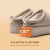 image:imageDREAM PAIRS Womens Platform Genuine Suede House SlippersSand