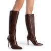 image:imageDREAM PAIRS Womens Pointed Stiletto Knee High BootsBrown