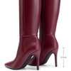 image:imageDREAM PAIRS Womens Pointed Stiletto Knee High BootsBurgundy