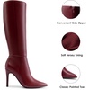 image:imageDREAM PAIRS Womens Pointed Stiletto Knee High BootsBurgundy