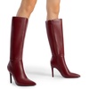 image:imageDREAM PAIRS Womens Pointed Stiletto Knee High BootsBurgundy