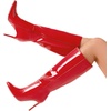 image:imageDREAM PAIRS Womens Pointed Stiletto Knee High BootsRedpat