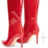 image:imageDREAM PAIRS Womens Pointed Stiletto Knee High BootsRedpat
