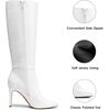 image:imageDREAM PAIRS Womens Pointed Stiletto Knee High BootsWhitepu