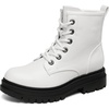 image:imageDREAM PAIRS Womens Combat Boots Laceup Ankle BootsWhite