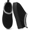 image:imageDREAM PAIRS Womens Platform Genuine Suede House SlippersBlack
