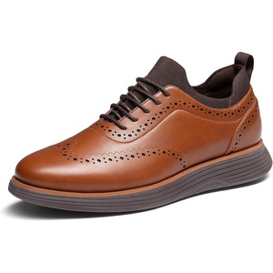 image:imageBruno Marc Mens MaxFlex Dress Sneakers OxfordsLight BrownCoffee