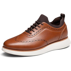image:imageBruno Marc Mens MaxFlex Dress Sneakers OxfordsLight Brownpu