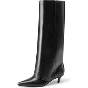 image:imageDREAM PAIRS FoldOver Knee High Fashion Boots for WomenBlackoily