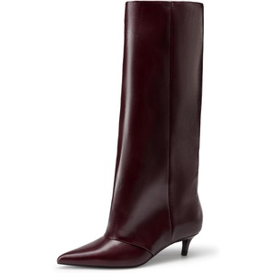 image:imageDREAM PAIRS FoldOver Knee High Fashion Boots for WomenBurgundy
