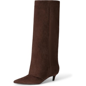 image:imageDREAM PAIRS FoldOver Knee High Fashion Boots for WomenDark Brown