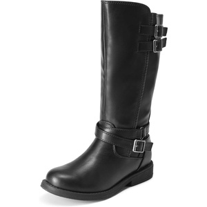 image:imageDREAM PAIRS Girls Knee High Riding BootsBlack 03