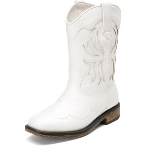 image:imageDREAM PAIRS Toddler Cowboy Cowgirl Western BootsWhite