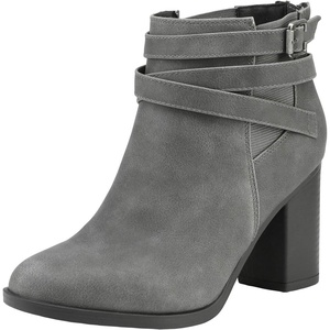 image:imageDREAM PAIRS Womens Chunky High Heel Ankle Booties ShoesGrey