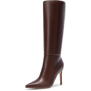 image:imageDREAM PAIRS Womens Pointed Stiletto Knee High BootsBrown