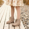 image:imageDREAM PAIRS Girls Boots Low Wedge Winter HeelBeige
