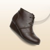 image:imageDREAM PAIRS Girls Boots Low Wedge Winter HeelBrownpu